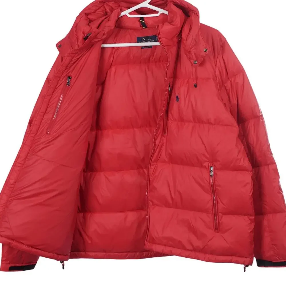 NWOT Polo Ralph Lauren El Cap Jacket 2XB Red Down Puffer Full Zip Hooded